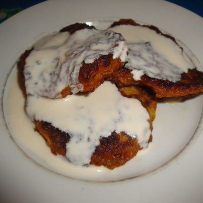 Оладушки с соусом