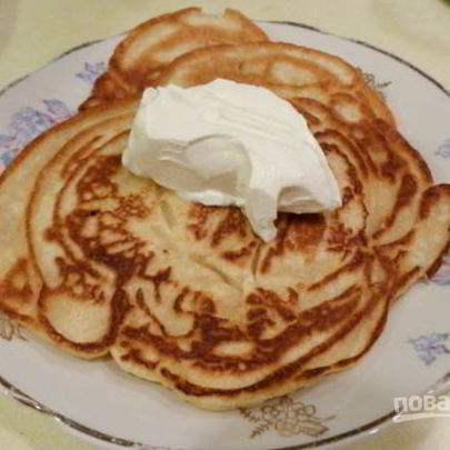 Оладьи кефирные