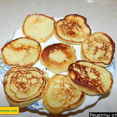 Оладьи на твороге и сметане