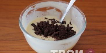 оладьи с шоколадом