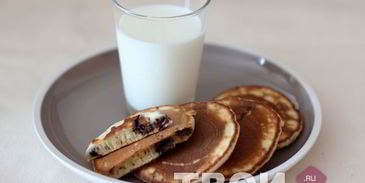 оладьи с шоколадом