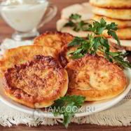 Рецепт Оладий с сыром на кефире