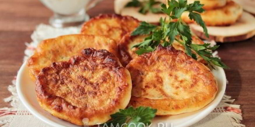 Рецепт оладий с сыром на кефире