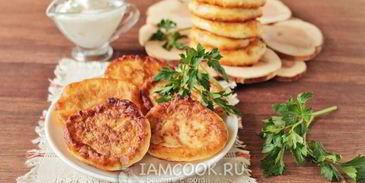 оладьи с сыром на кефире