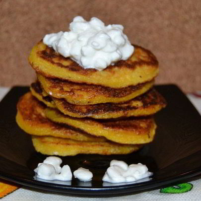 Оладьи с тыквой