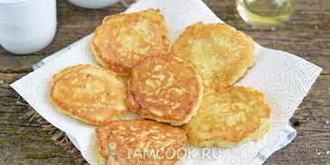 оладьи с яблоком и кабачком