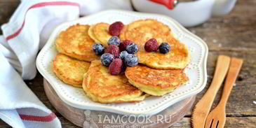 оладьи с яблоком и кабачком