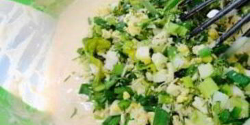 оладьи с зеленью