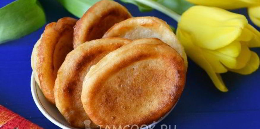 Рецепт пышных заварных оладий на кефире