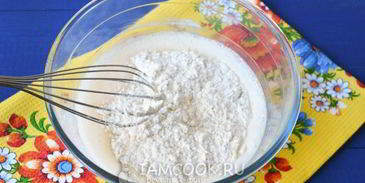 пышные заварные оладьи на кефире