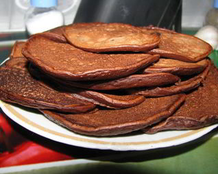 Шоколадные оладьи