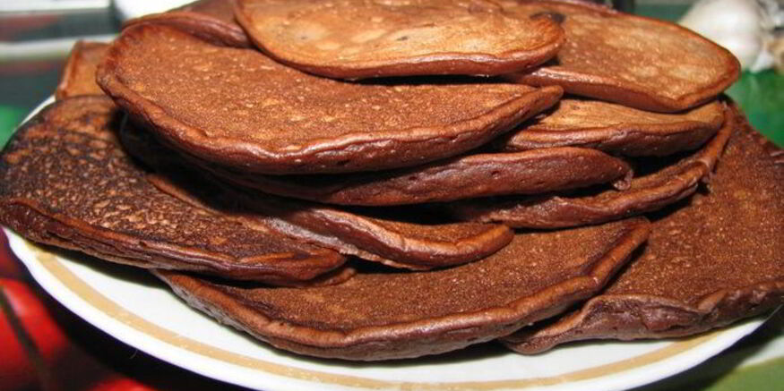 Рецепт шоколадных оладий