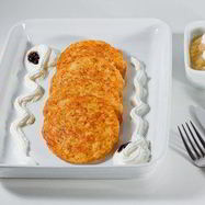 Рецепт Сладких картофельных оладий с яблочным соусом