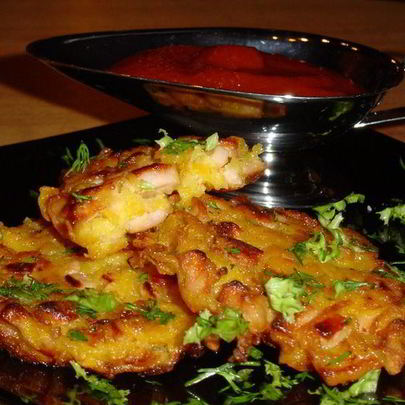 Тыквенные оладьи Солнышко