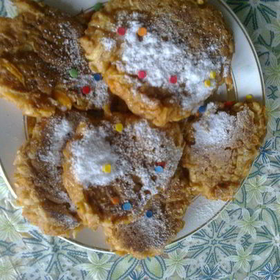 Яблочные оладьи