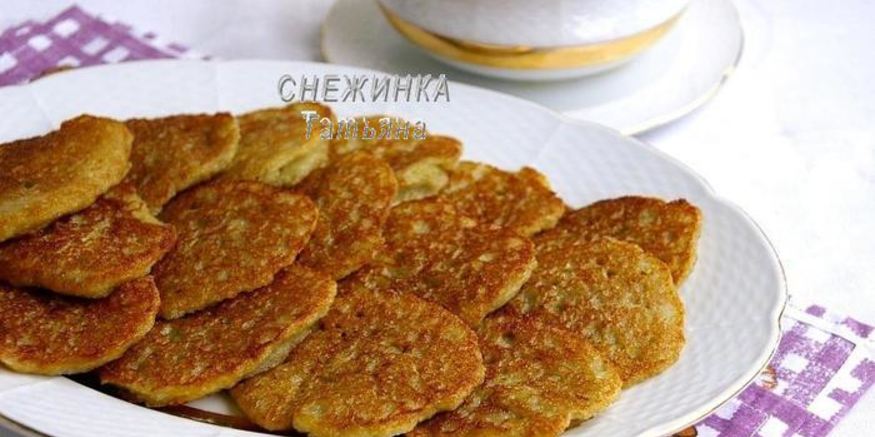 Рецепт заварных картофельных оладий