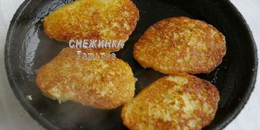 заварные картофельные оладьи