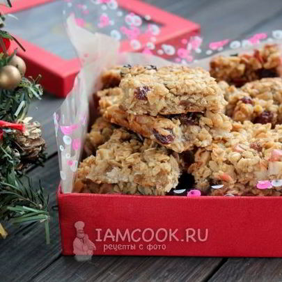 Флэпджек — овсяно-яблочное печенье