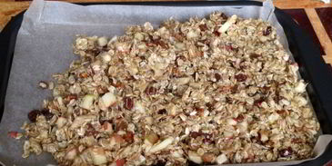 флэпджек — овсяно-яблочное печенье