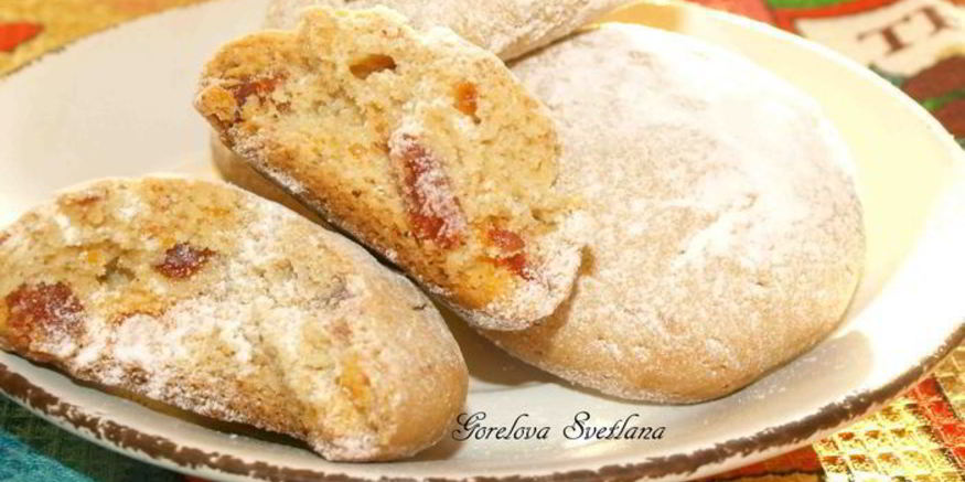 Рецепт йогуртова-овсяного печенья с вяленым кизилом