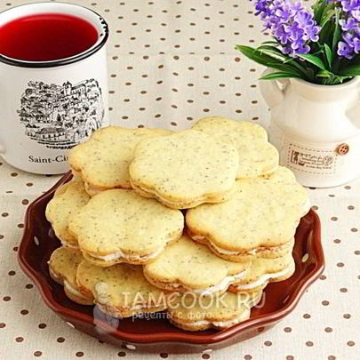 Лимонное печенье с кремом
