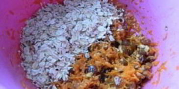 морковное печенье с овсяными хлопьями