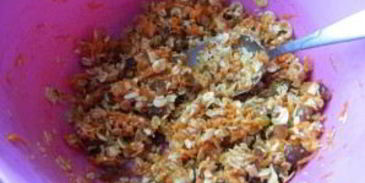 морковное печенье с овсяными хлопьями