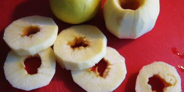 печенье яблочное сердце