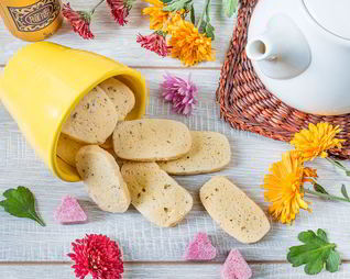 Песочное печенье с лавандой