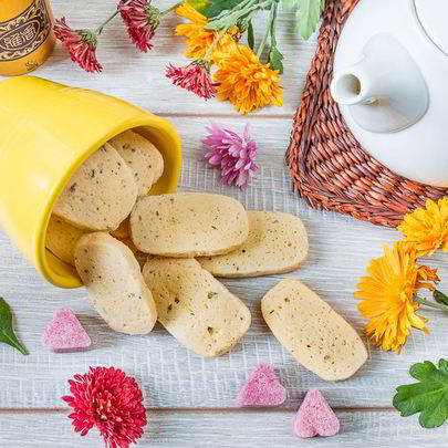 Песочное печенье с лавандой