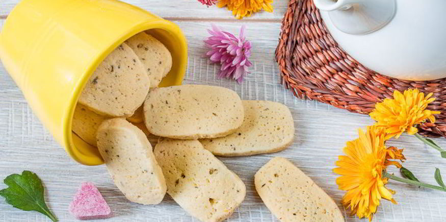 Рецепт песочного печенья с лавандой