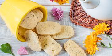 песочное печенье с лавандой