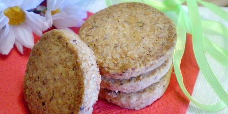 Рецепт песочного печенья с орехами