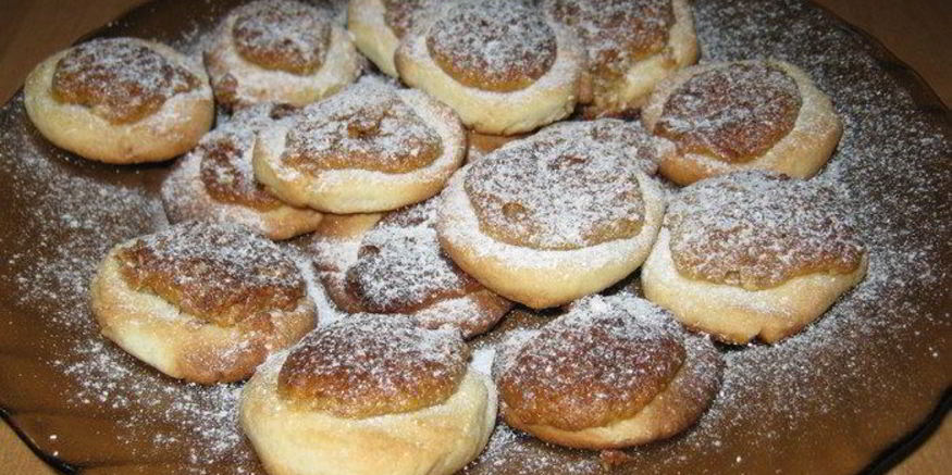 Рецепт песочного печенья с ореховой начинкой