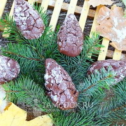 Шоколадное печенье Шишки