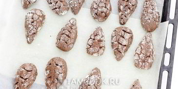 шоколадное печенье шишки