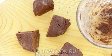 шоколадное печенье шишки