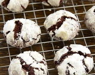 Шоколадное печенье Снежные вершины