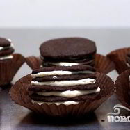 Рецепт Шоколадного печенья со сливочным кремом