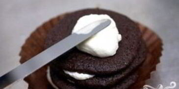 шоколадное печенье со сливочным кремом