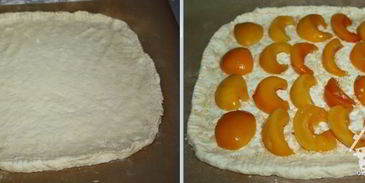 абрикосовый пирог со сметаной заливкой