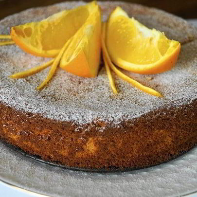 Апельсиново-миндальный пирог без муки