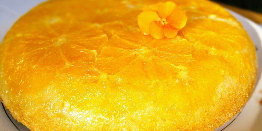 Рецепт апельсинового пирога-перевертыша