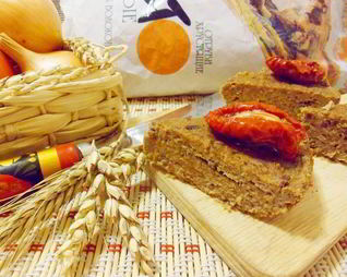 Белковый рыбный пирог с отрубями