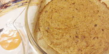 белковый рыбный пирог с отрубями