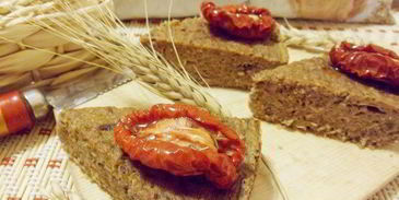 белковый рыбный пирог с отрубями