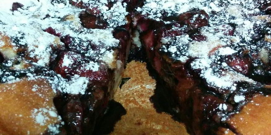 Рецепт быстрого пирога с замороженными ягодами