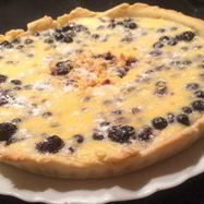 Рецепт Черничного пирога со сметанной заливкой