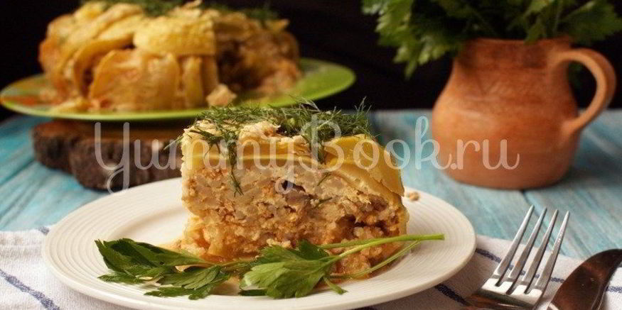 Рецепт кабачкового пирога с фаршем в мультиварке
