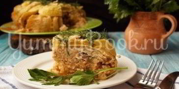 кабачковый пирог с фаршем в мультиварке